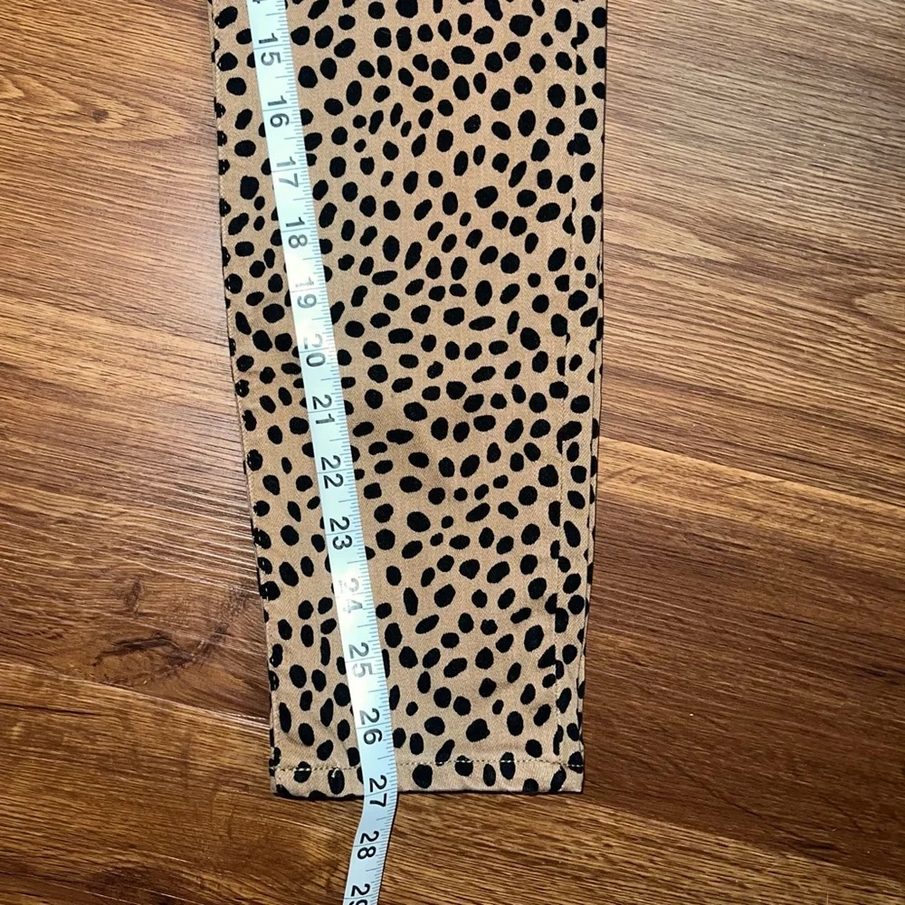 J Crew Leopard Toothpick Skinny Jeans Size 28